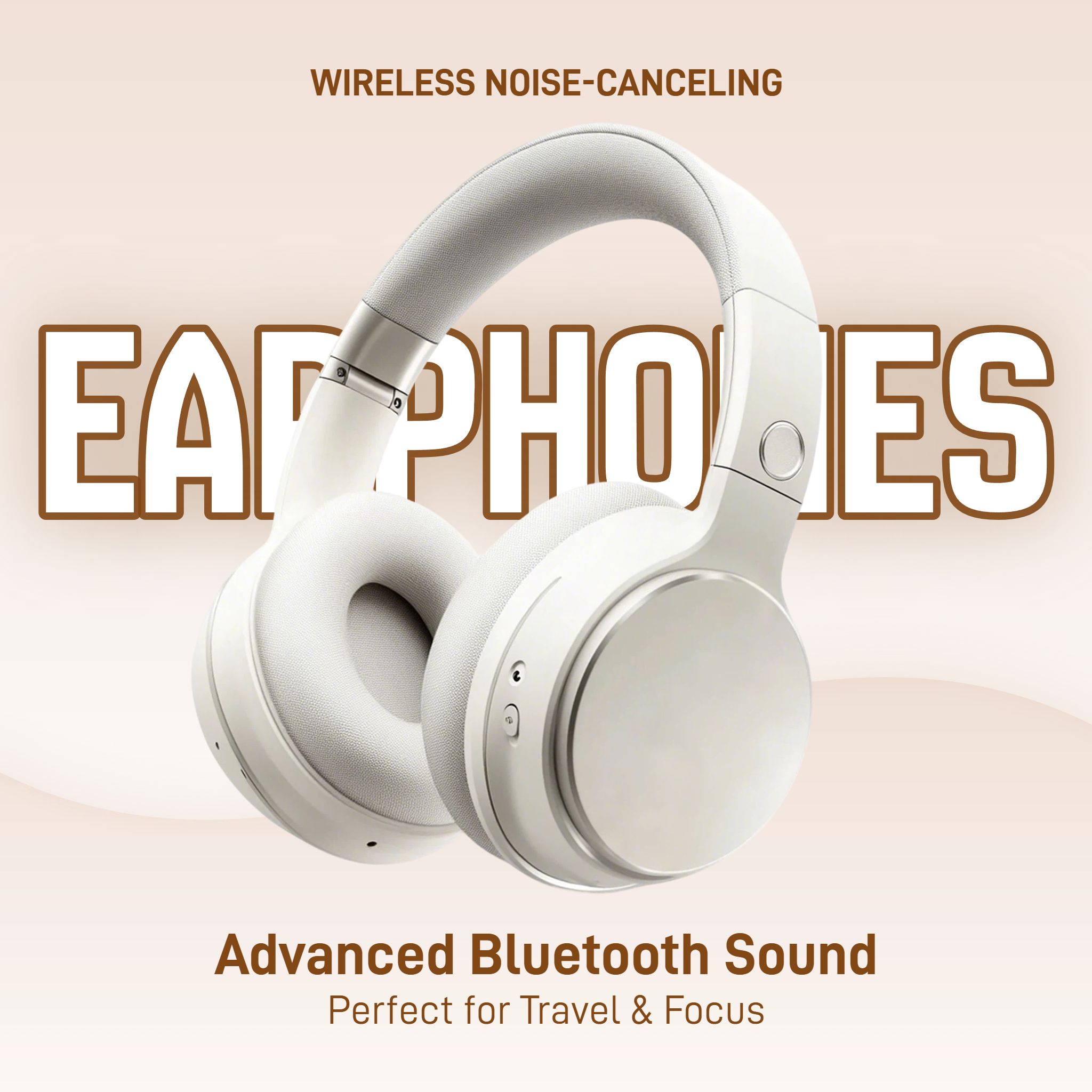 时尚风黄色数码家电类营销带货数码3C类耳机跨境电商主图