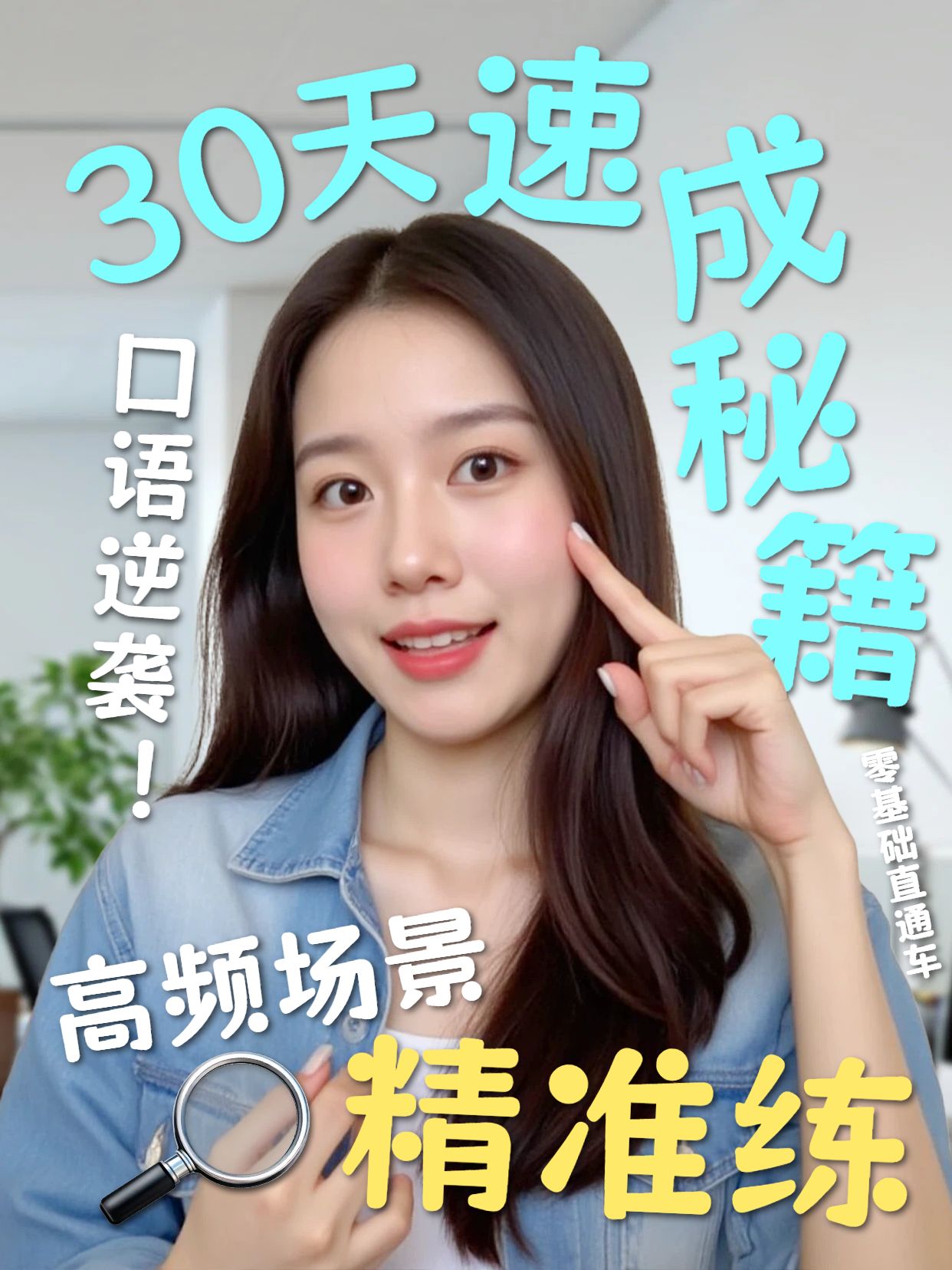 实景风黄色通用类交流分享口语提升最快的方法小红书视频封面