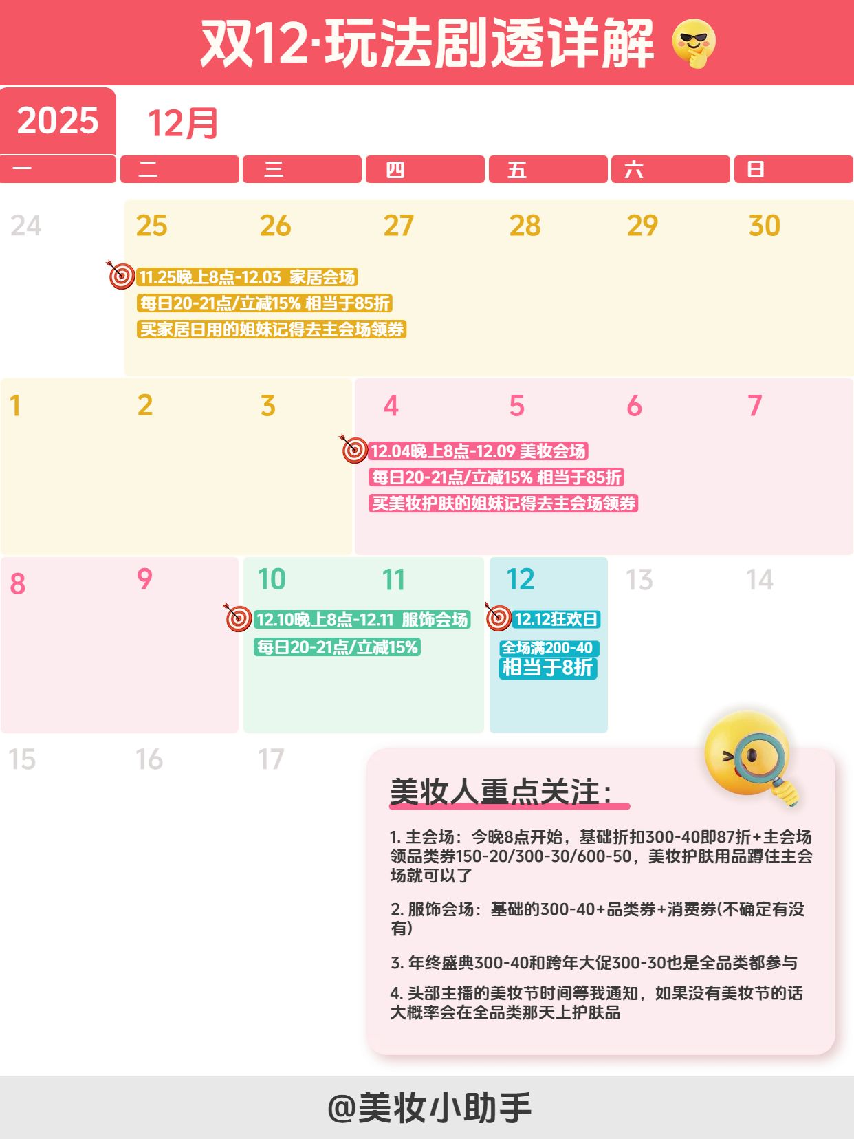简约风红色黄色通用类交流分享双十二玩法剧透小红书封面