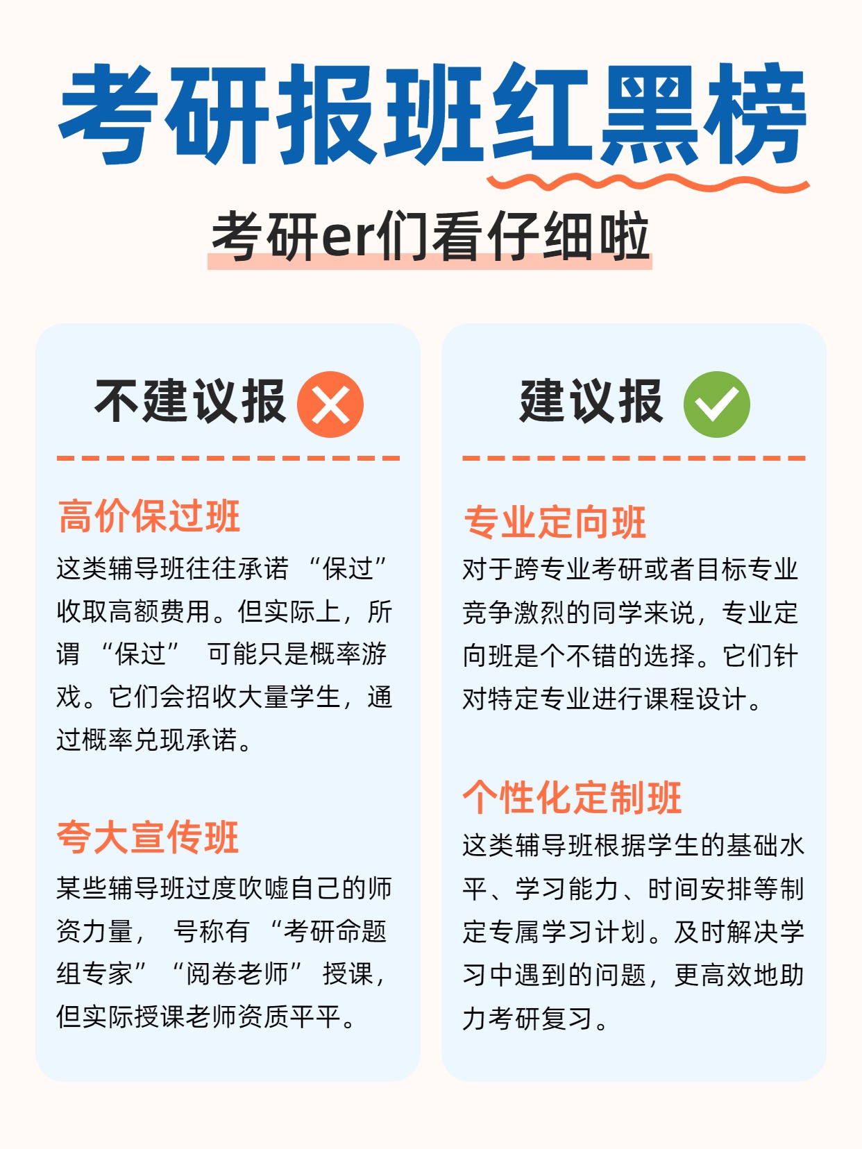 简约风教育培训类交流分享考研要不要选择报班小红书内页
