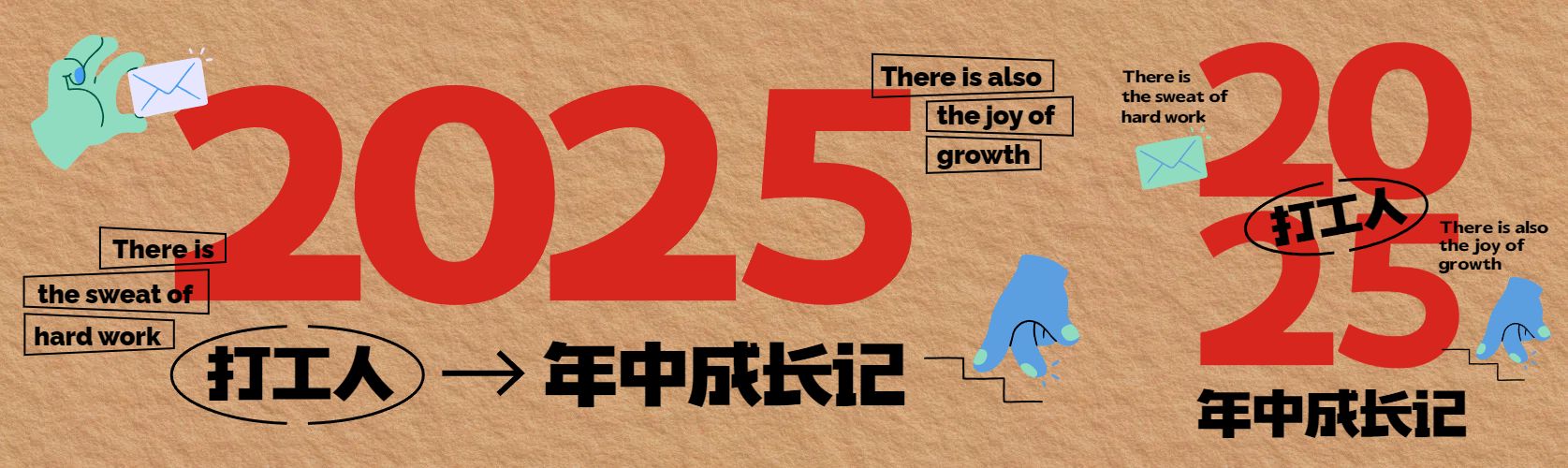简约时尚风黄色计划总结通用类年中总结公众号首次图
