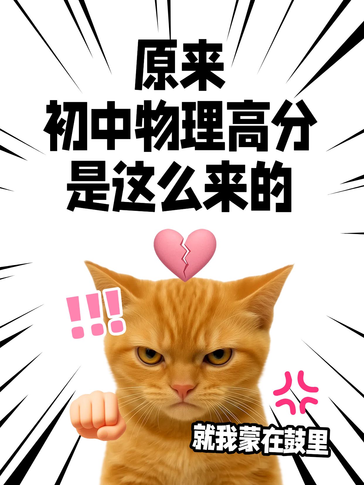 简约时尚风通用类交流分享初中物理怎么拿高分小红书封面