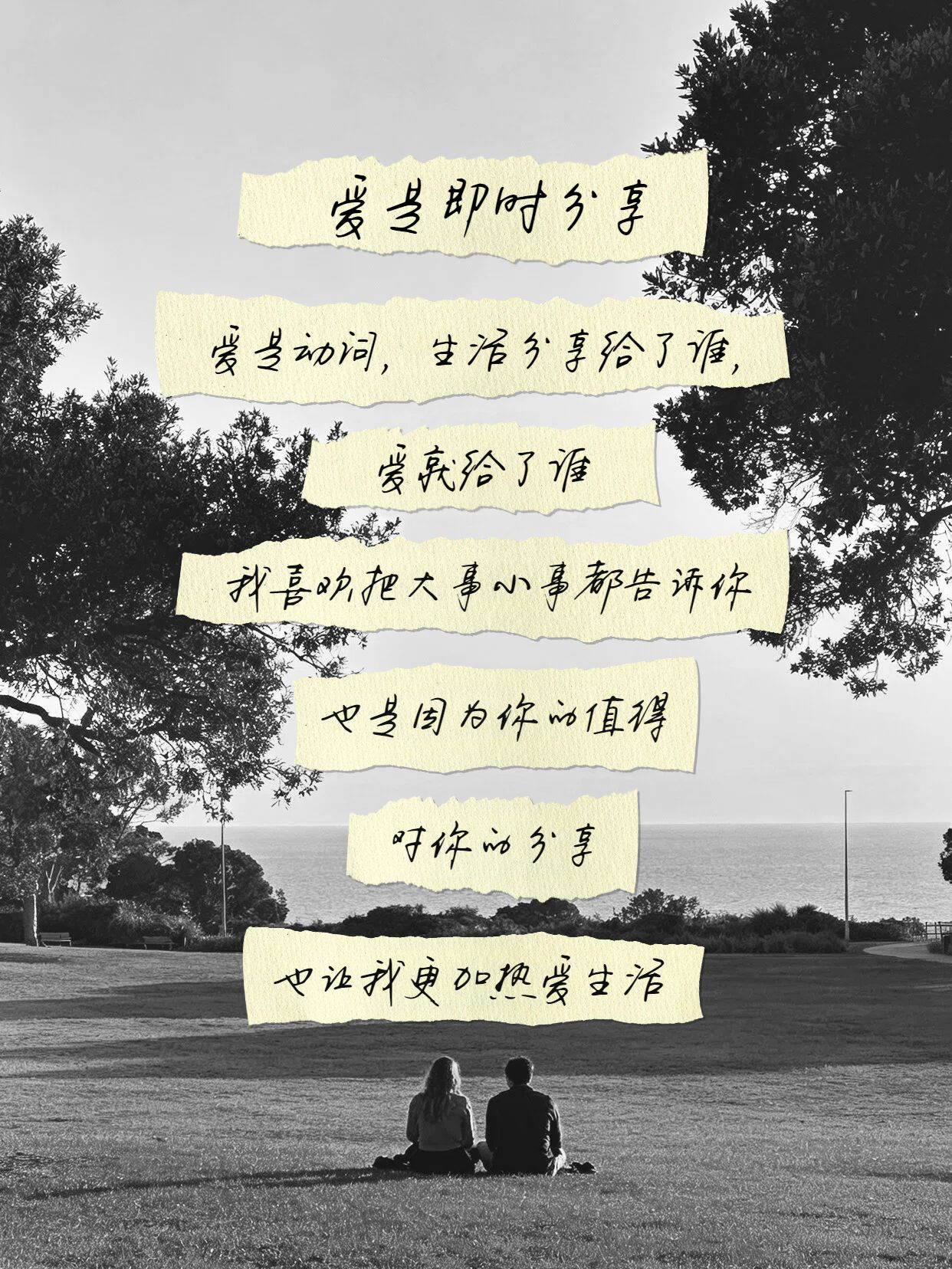 实景风黄灰色通用类交流分享爱是即时分享小红书封面