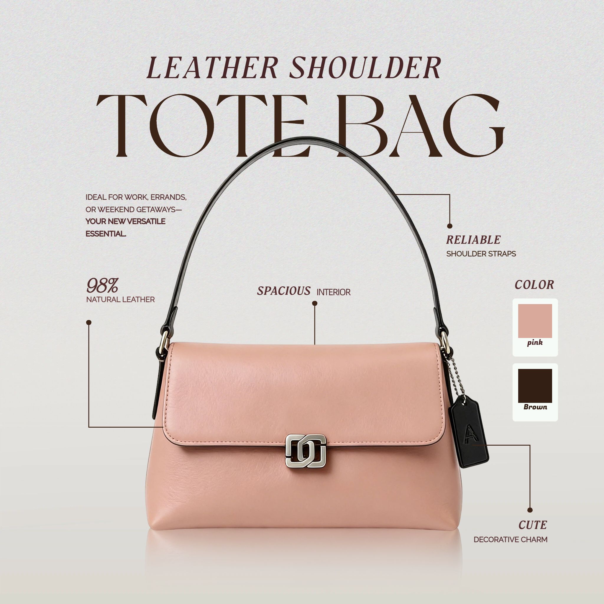 简约风灰色鞋服箱包营销带货服饰箱包类跨境电商主图