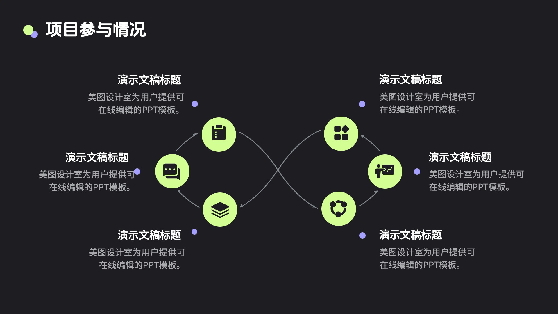 简约卡通风通用类计划总结黑色工作总结与汇报通用PPT模板