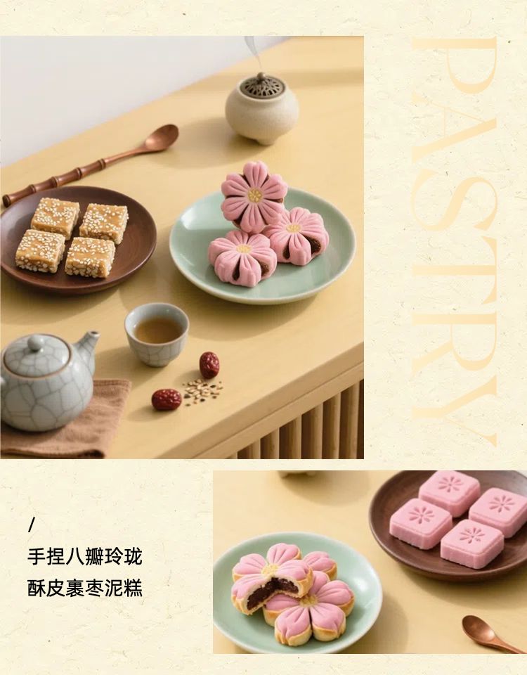 时尚风黄色餐饮美食类营销带货零售食品类商品详情页