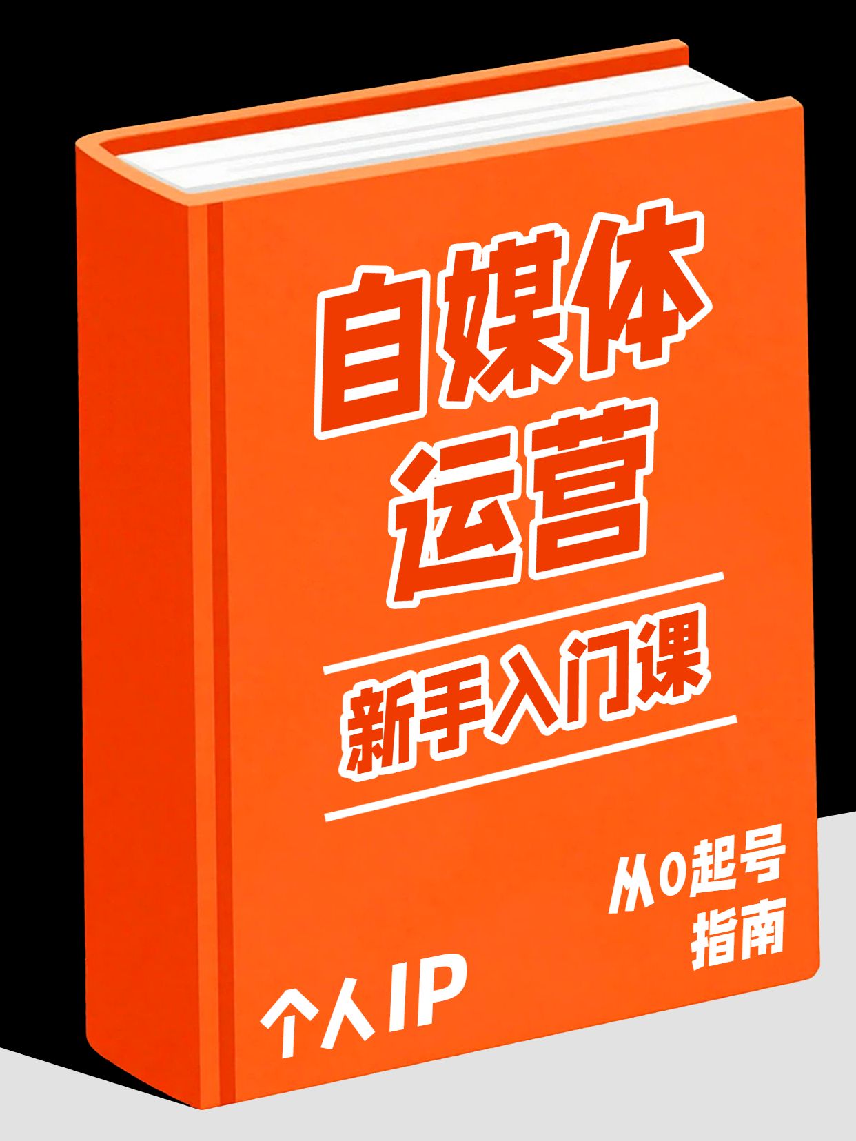 简约橙色IT互联网交流分享自媒体怎么运营小红书封面