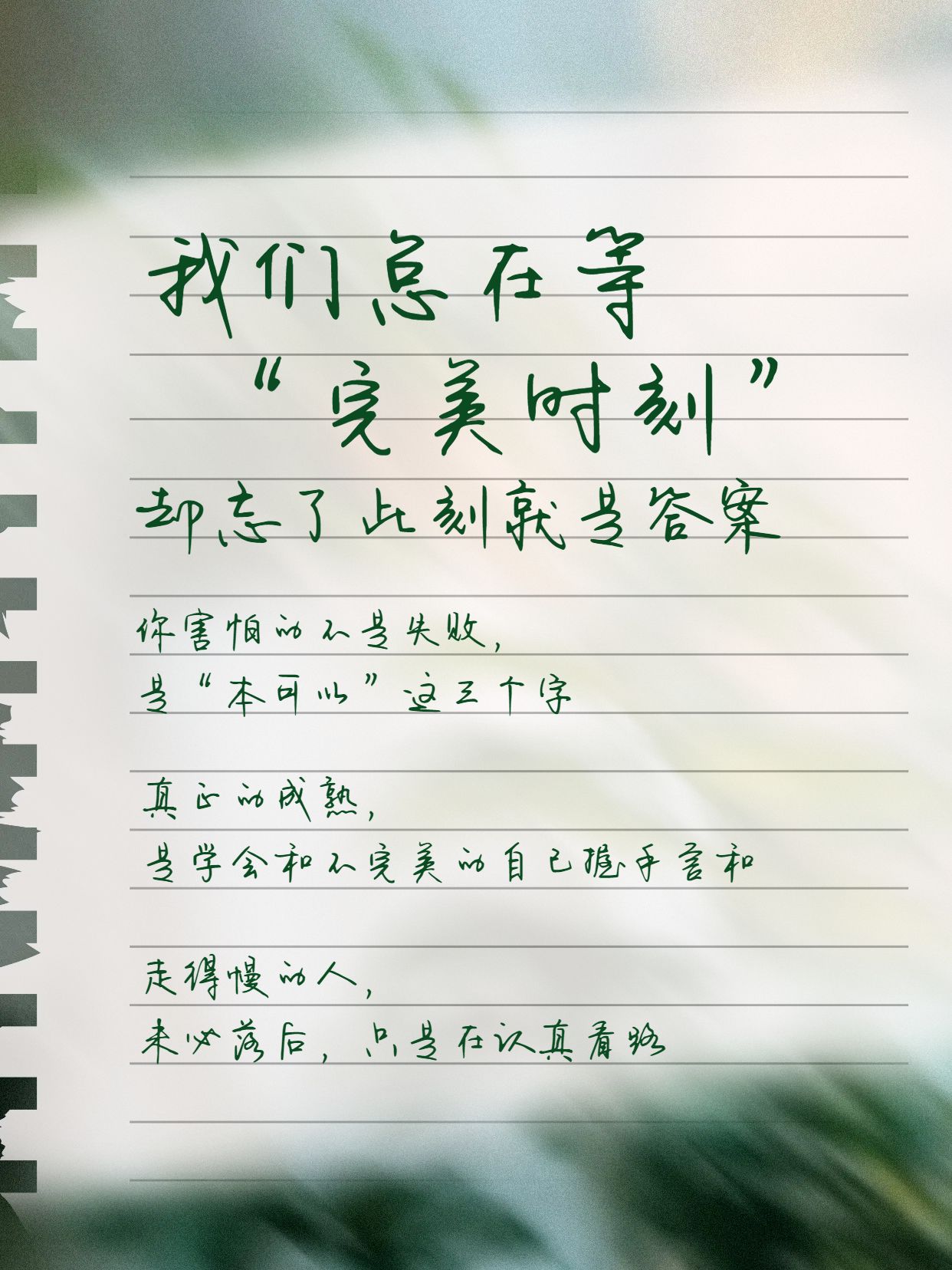 实景风黄色通用类交流分享引人深思金句分享小红书封面
