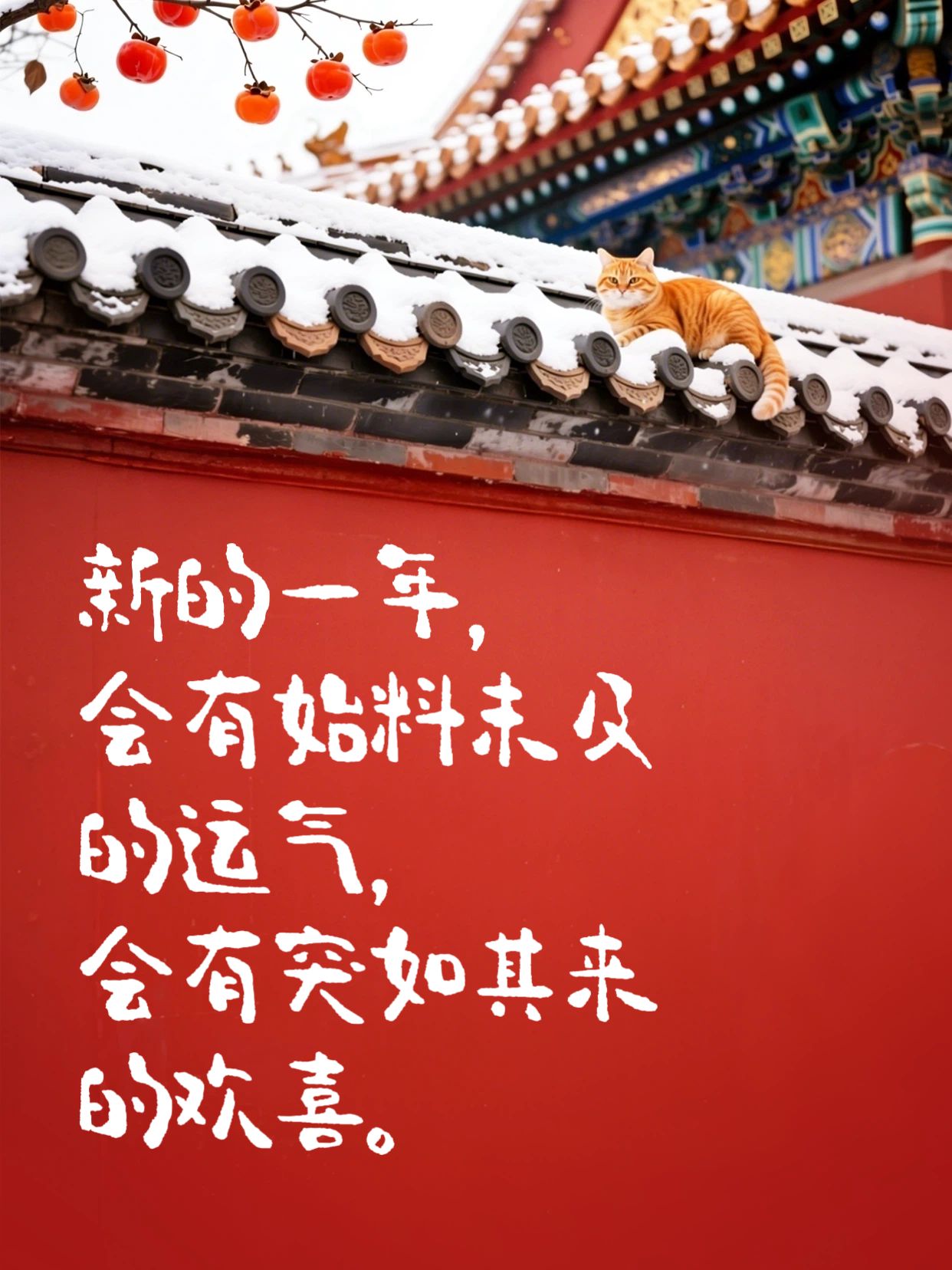 实景风红色通用类交流分享过年喜庆文案春节小红书封面