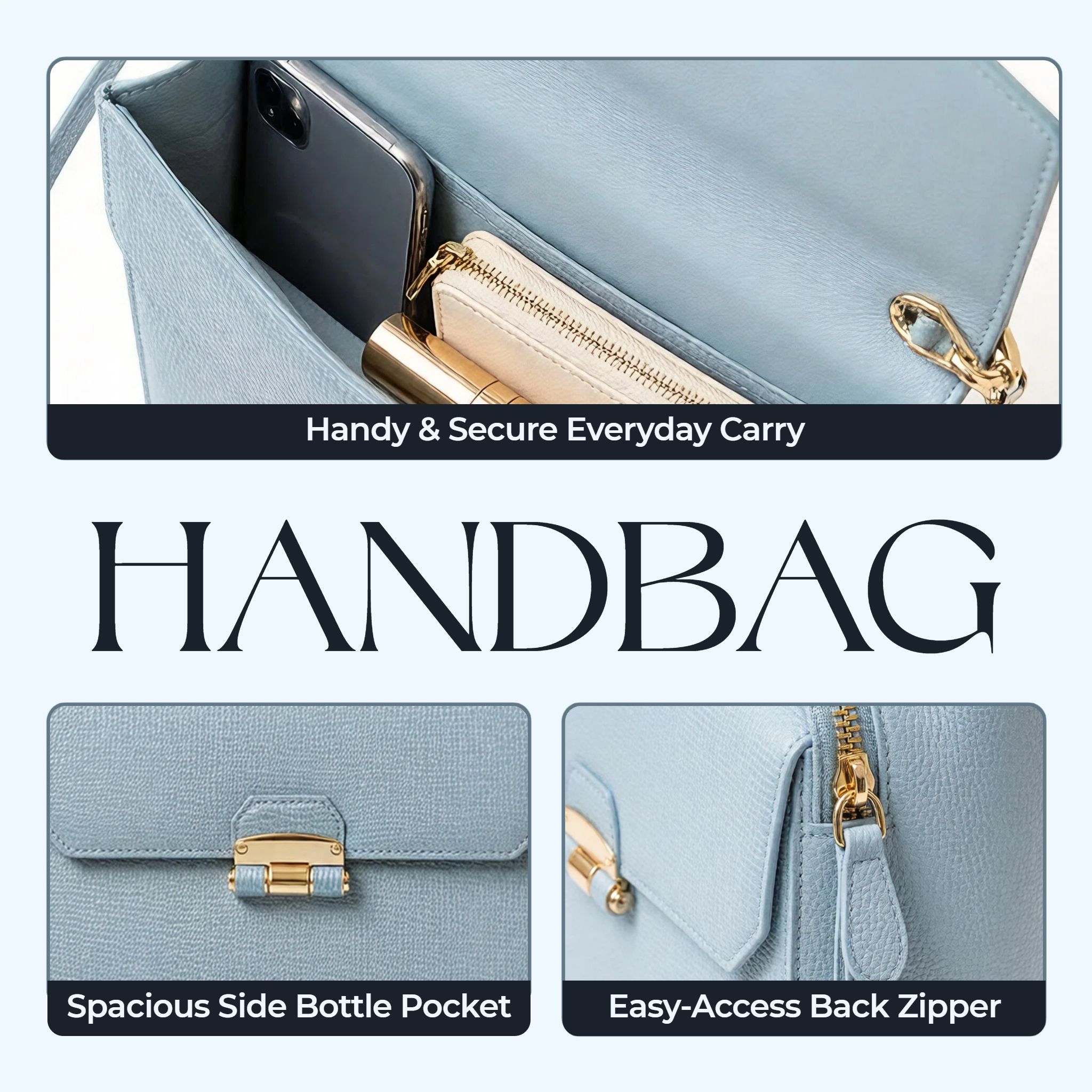 时尚风灰色鞋服箱包服饰箱包类手提袋跨境电商主图