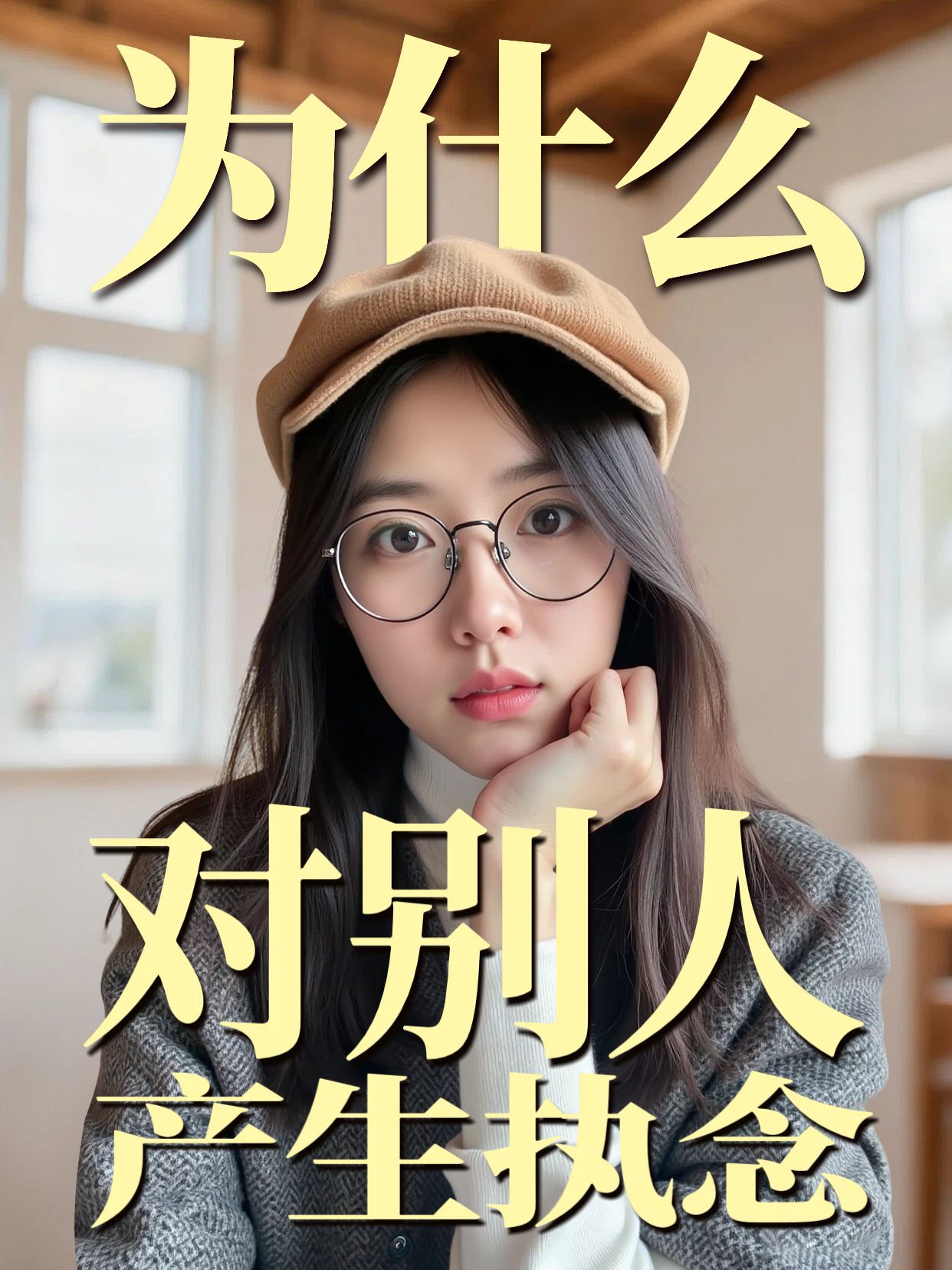 实景风黄色通用类交流分享为什么会对别人产生执念小红书视频封面