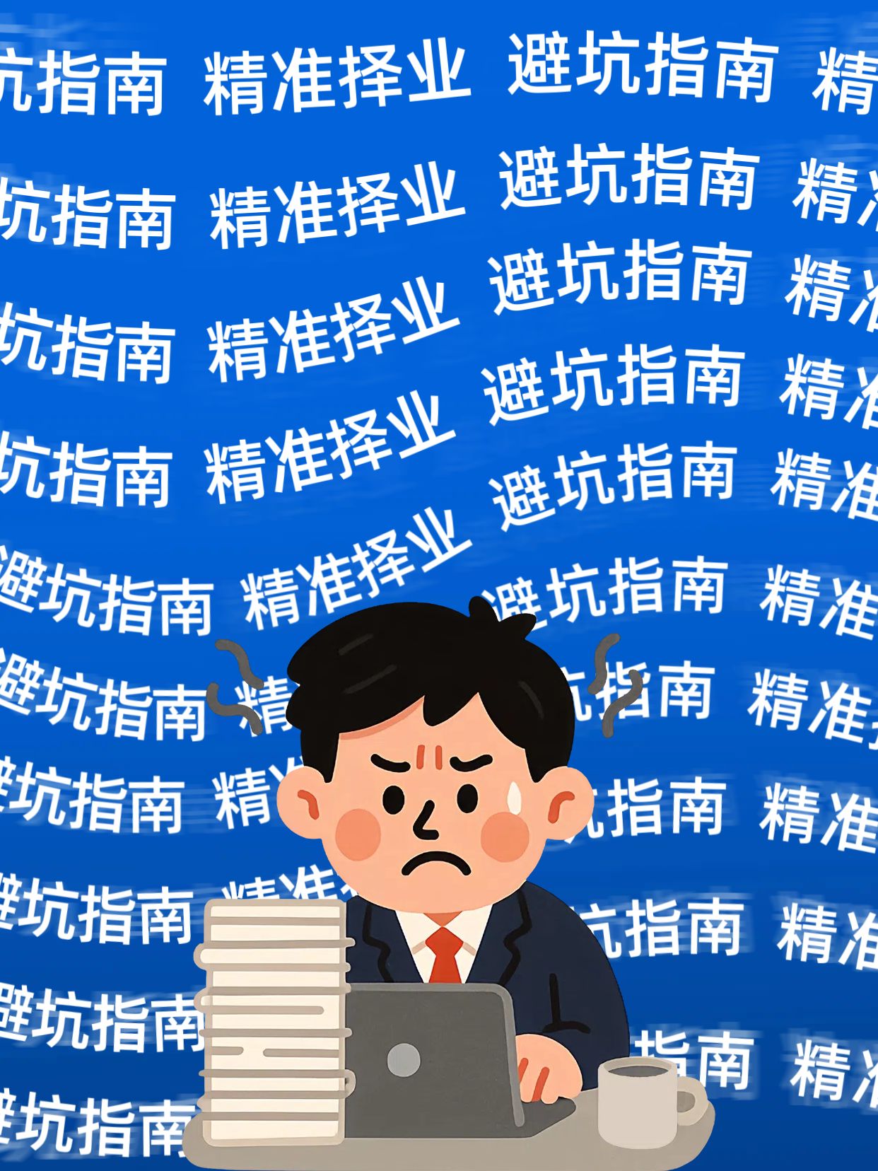 卡通风蓝色通用类交流分享如何找到靠谱工作小红书封面