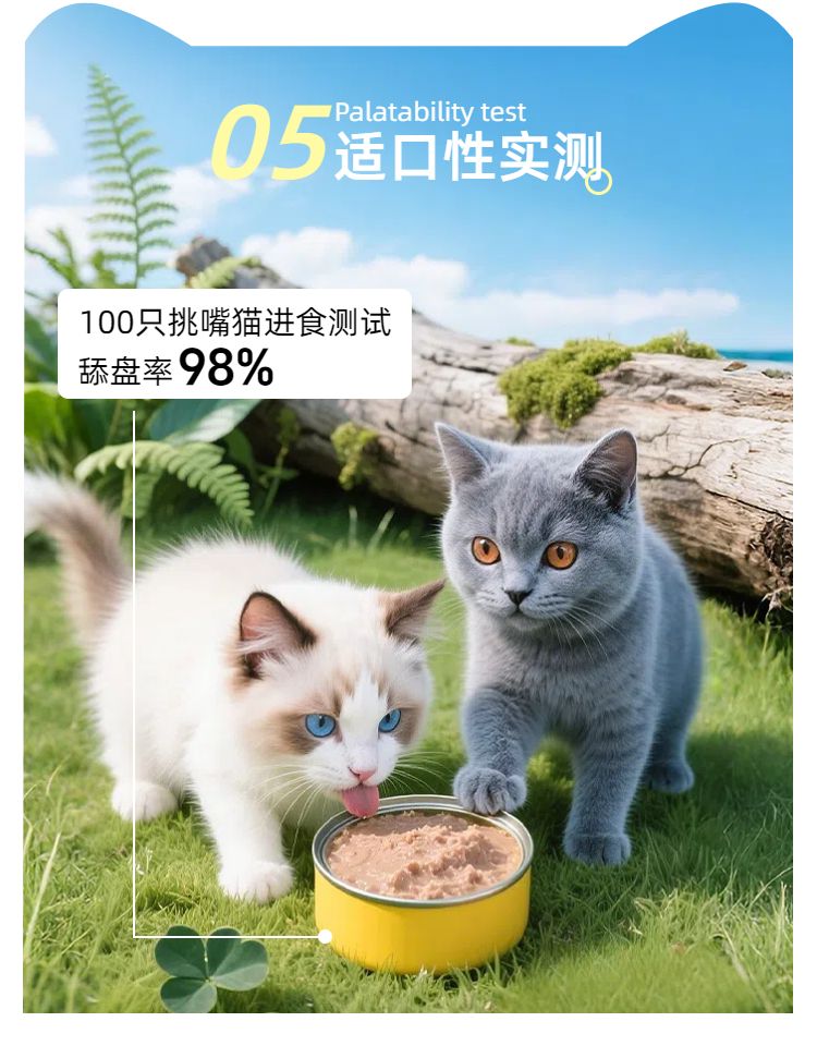 简约时尚风蓝白色鲜花萌宠类营销带货宠物用品类商品详情页