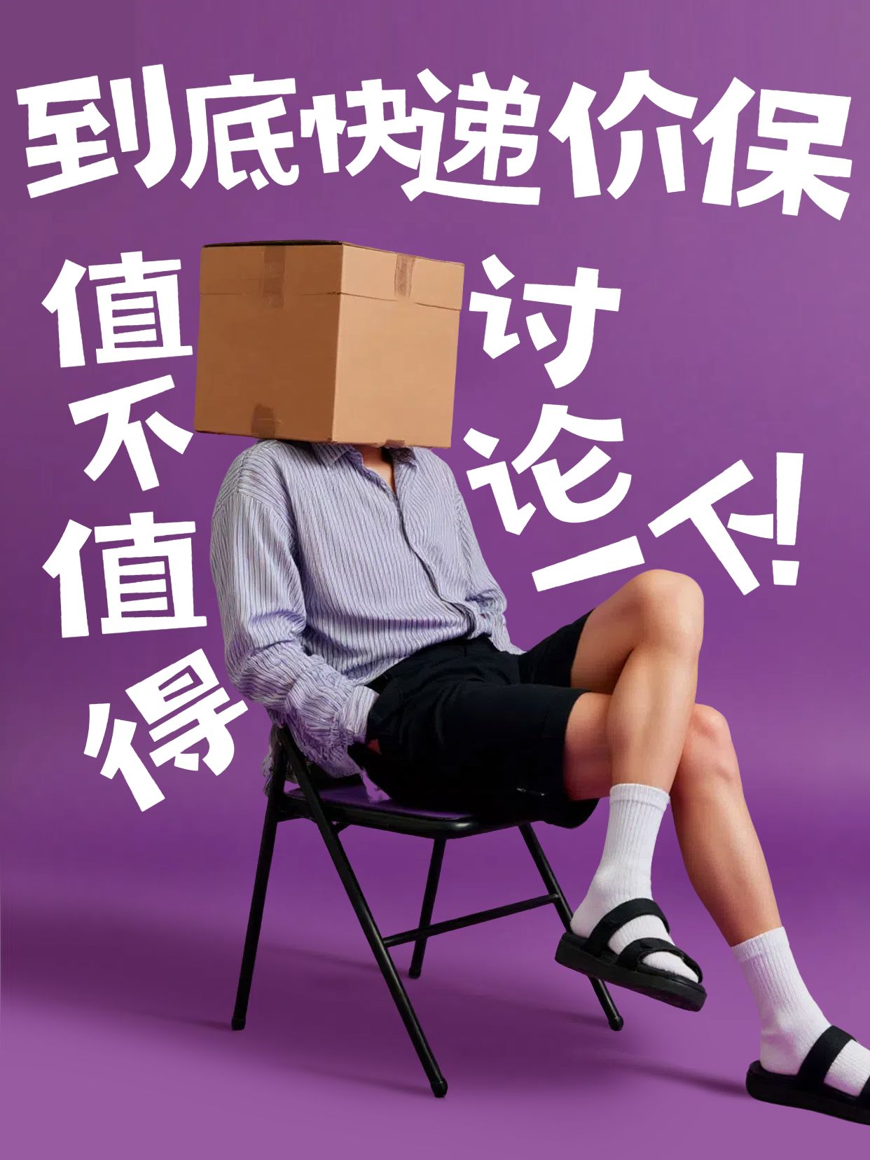 简约风紫色交流分享快递价保值得吗小红书封面