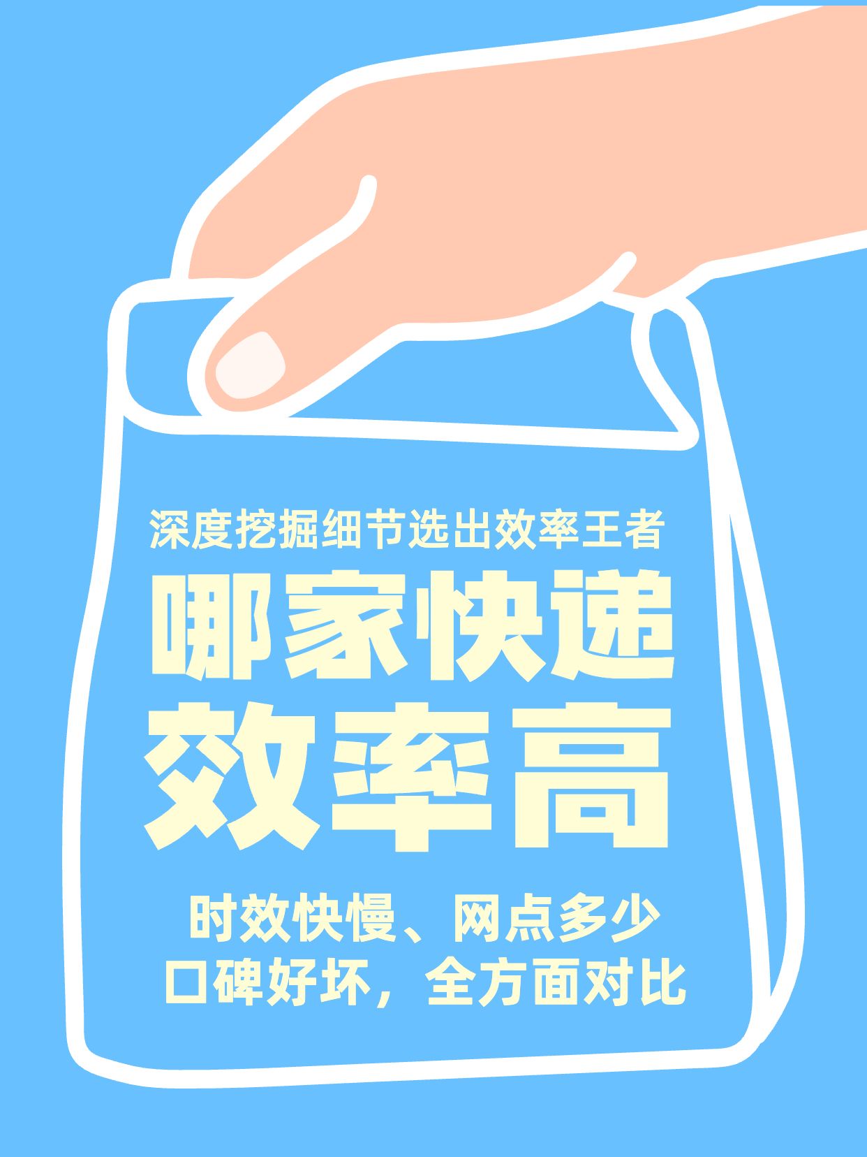 简约风蓝粉色生活服务类快递公司哪家效率最高小红书封面