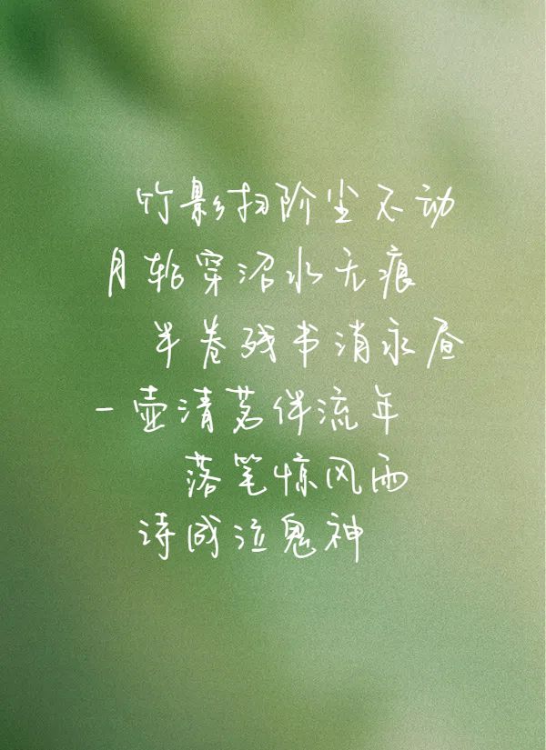 简约风绿色通用类交流分享古风文案分享小红书封面