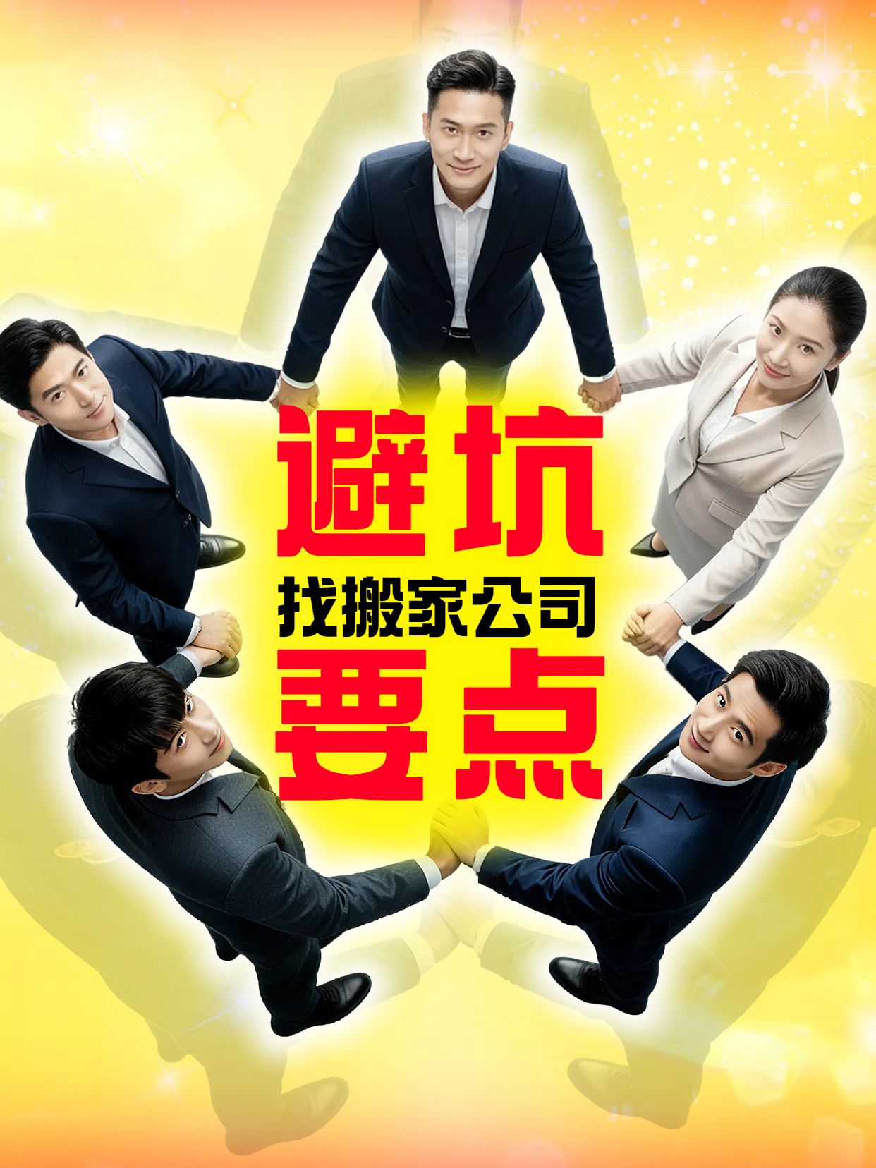 时尚风橙黄色通用交流分享找搬家公司如何避免被坑小红书封面