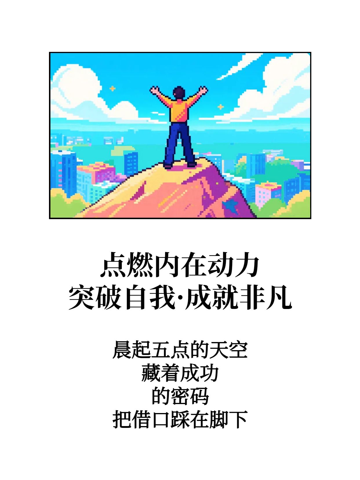 卡通插画风蓝白色通用类交流分享充满动力文案分享小红书封面