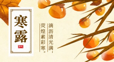 寒露节气宣传图，创意设计从这里开始
