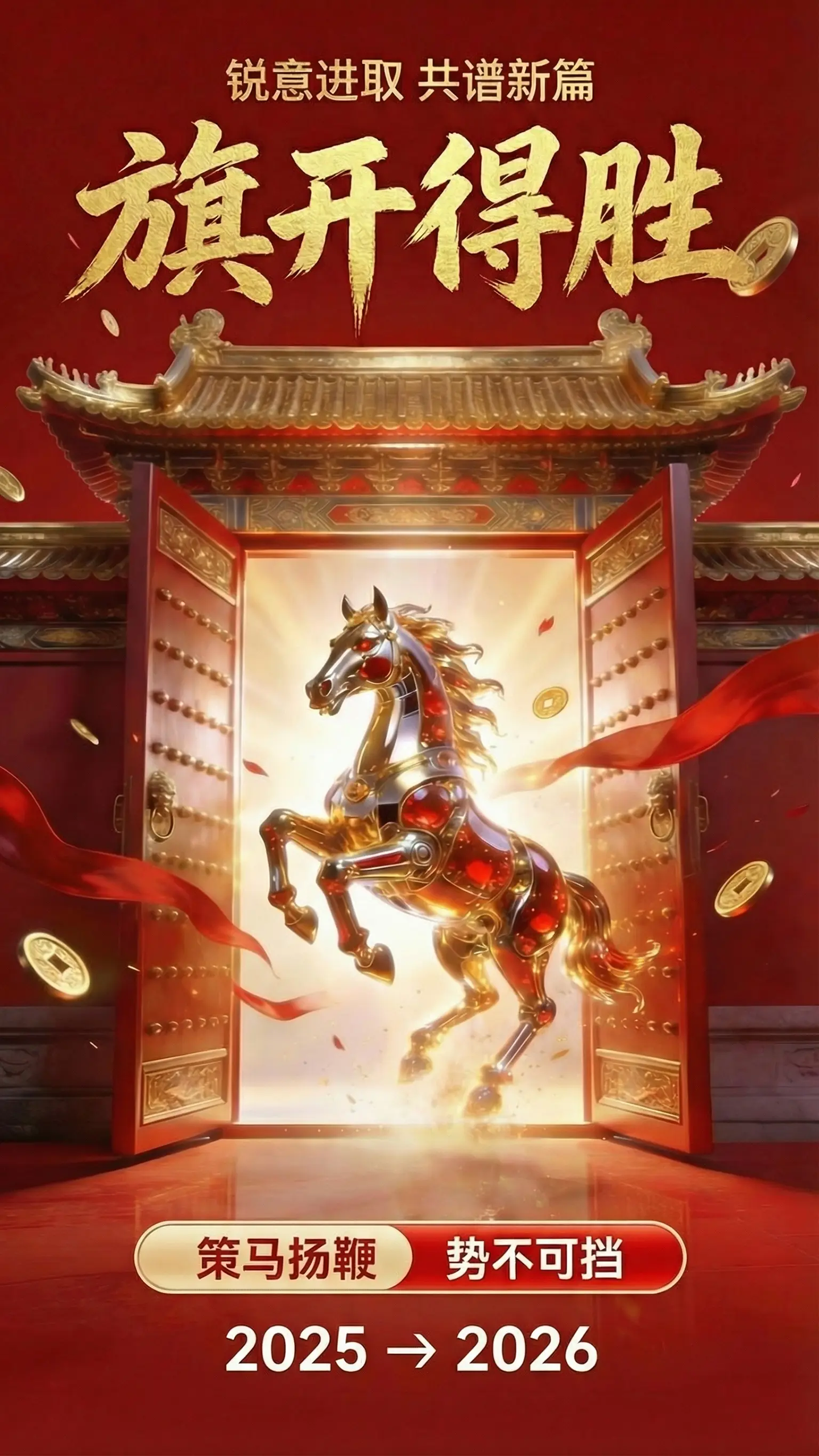开工大吉祝福海报