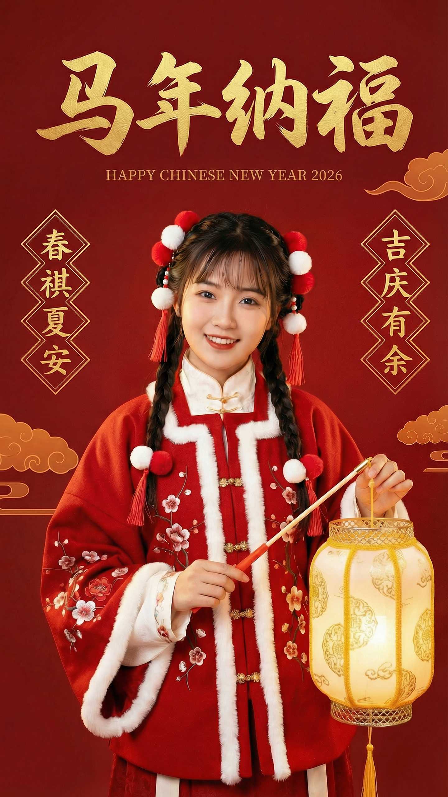 马年春节拼图晒照