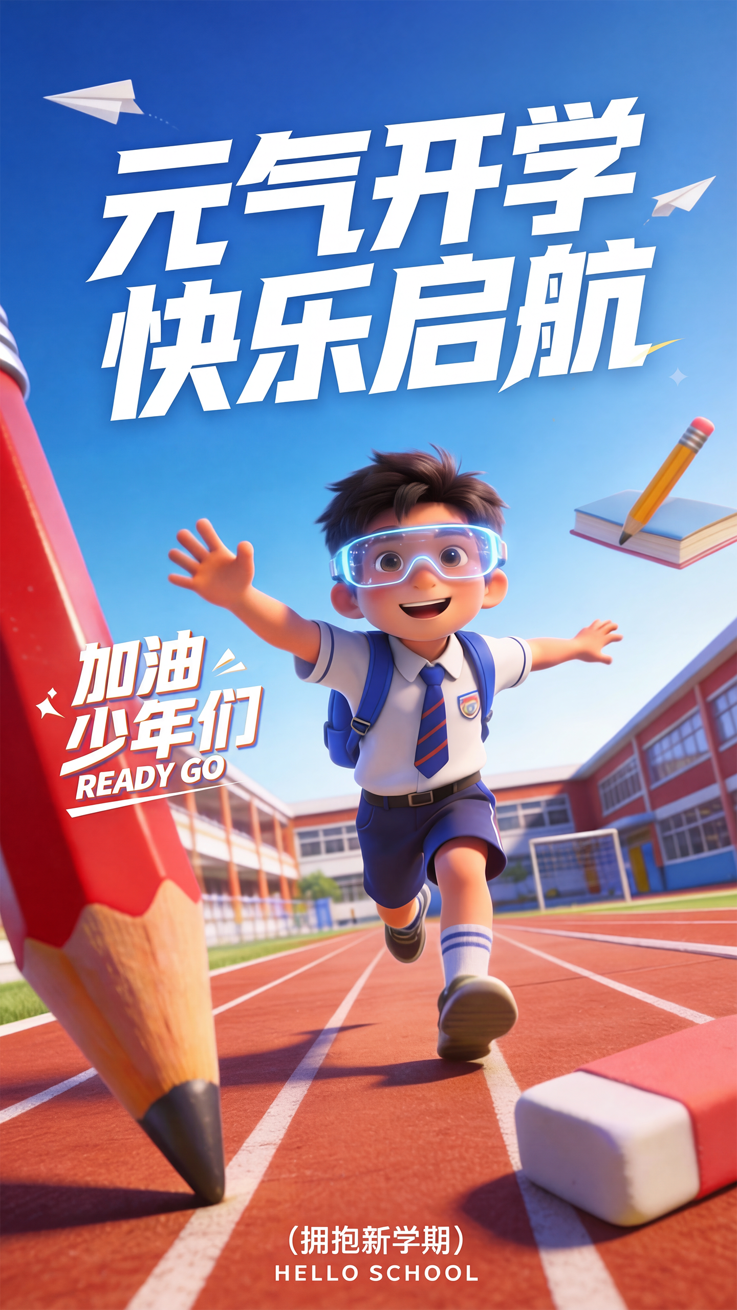 开学季祝福海报