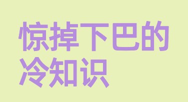 冷知识分享合集：日常趣味科普内容大放送