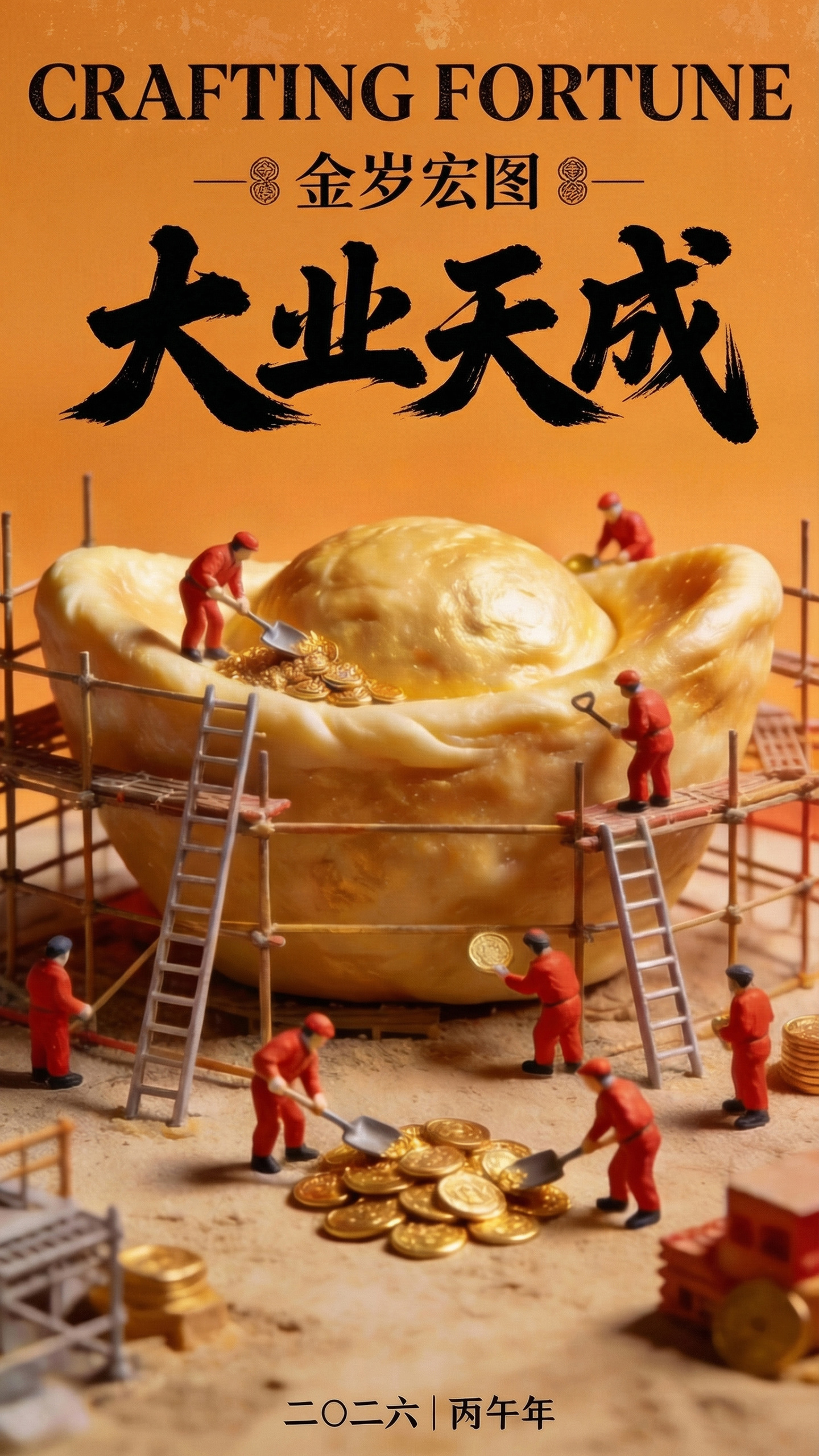马年春节祝福海报