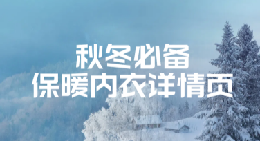 秋冬必备保暖内衣详情页：高效制作吸睛海报的创意模板