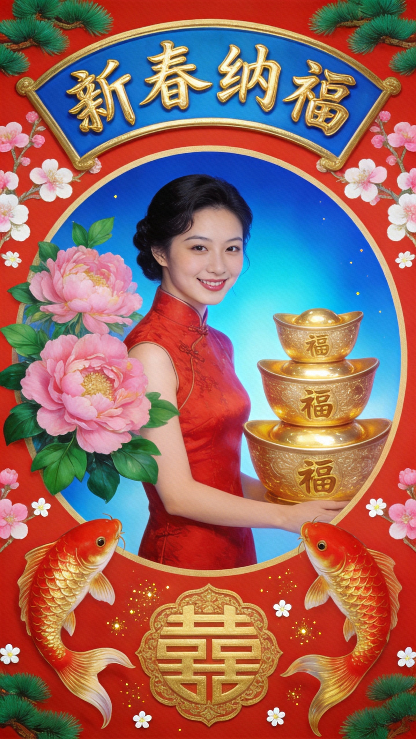 马年春节拼图晒照