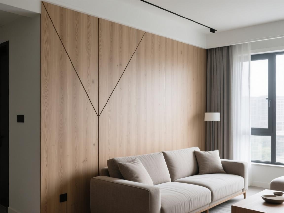 集成墙板厂家:在墙面与人居之间,写下一处清醒的诗 Contemporary office interior with stone textured eco-friendly wall panels