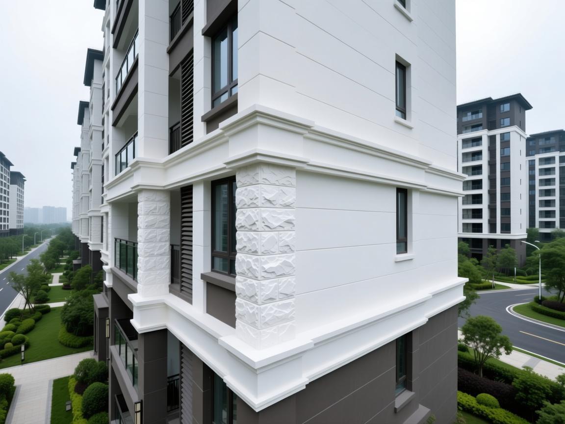 GRC lines exterior wall application