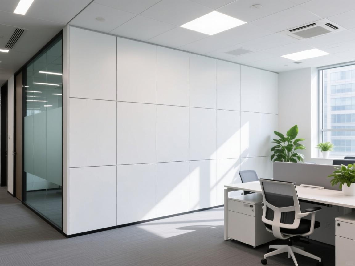Modern office with GRC wall partitions