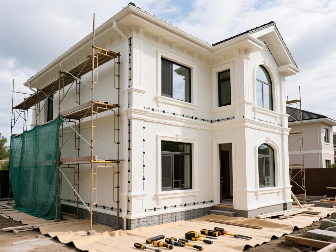 李白看城墙:eps装饰线条的匠心与规矩 High-rise building EPS trim installation with corrosion-resistant coating