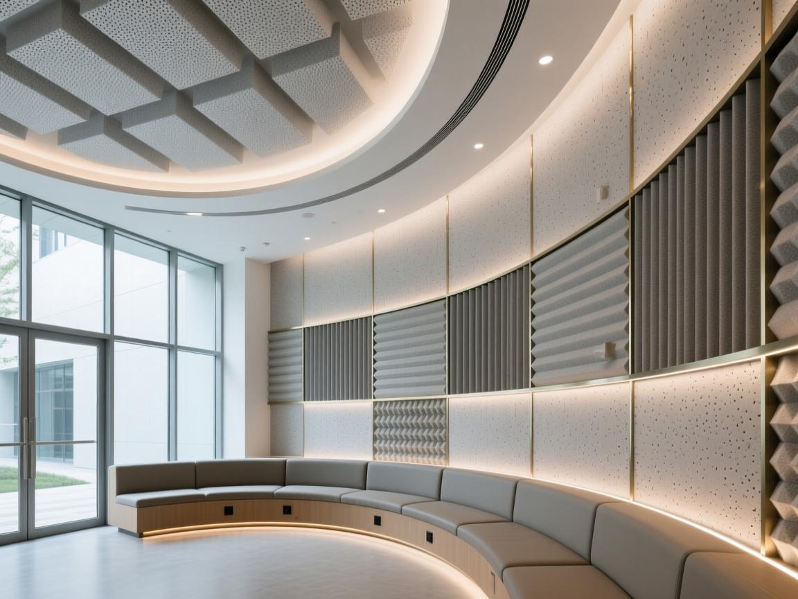 Highway sound barriers with urban nightscape