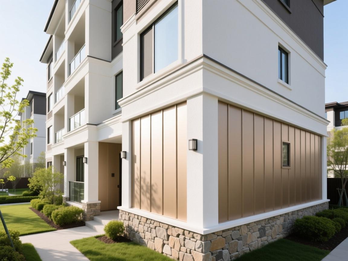 Modern commercial building exterior wall system