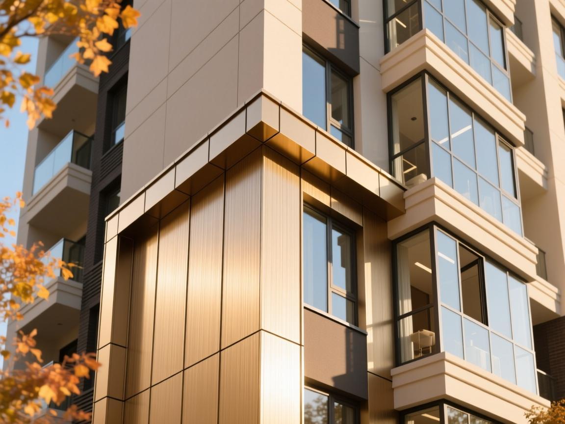 复合木板在家装与施工的尺度之歌 High-rise aluminum composite panel cladding system with precision joints