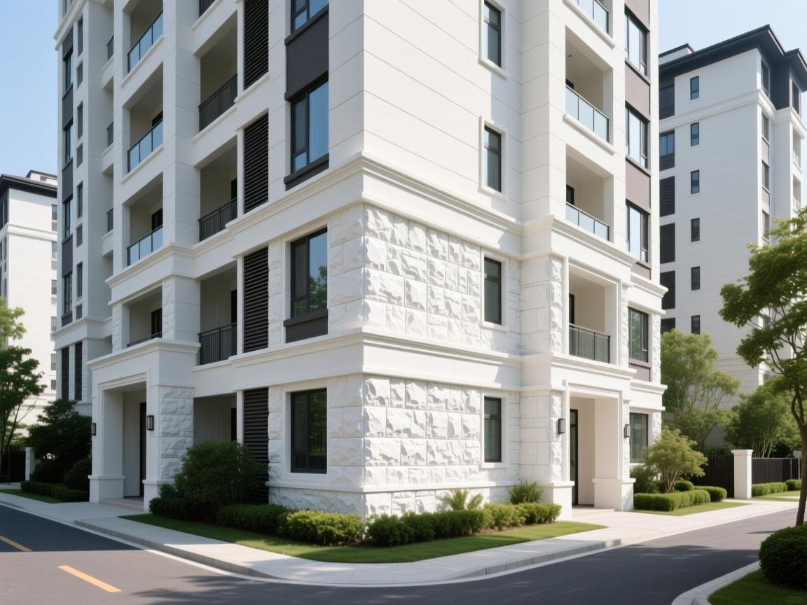 GRC facade panels on modern commercial structure