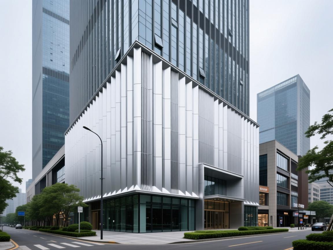 Finished wall panel application on residential facade