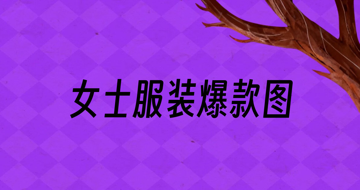女士服装爆款图