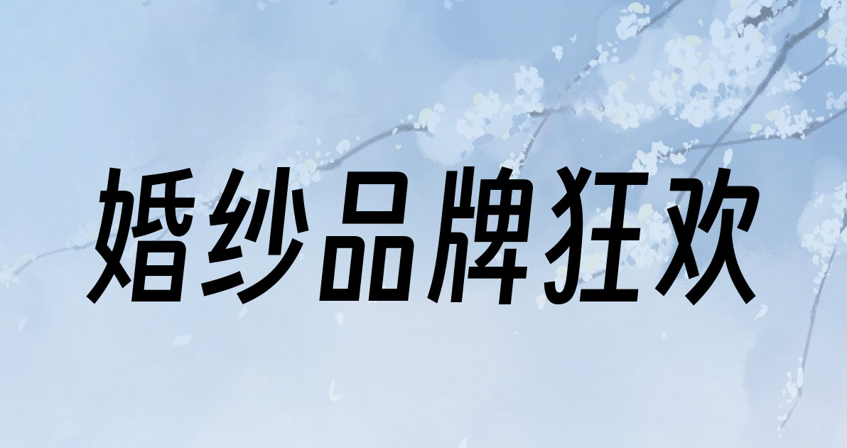婚纱品牌狂欢