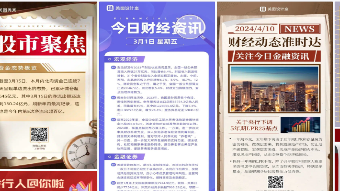 财经海报灵感参考