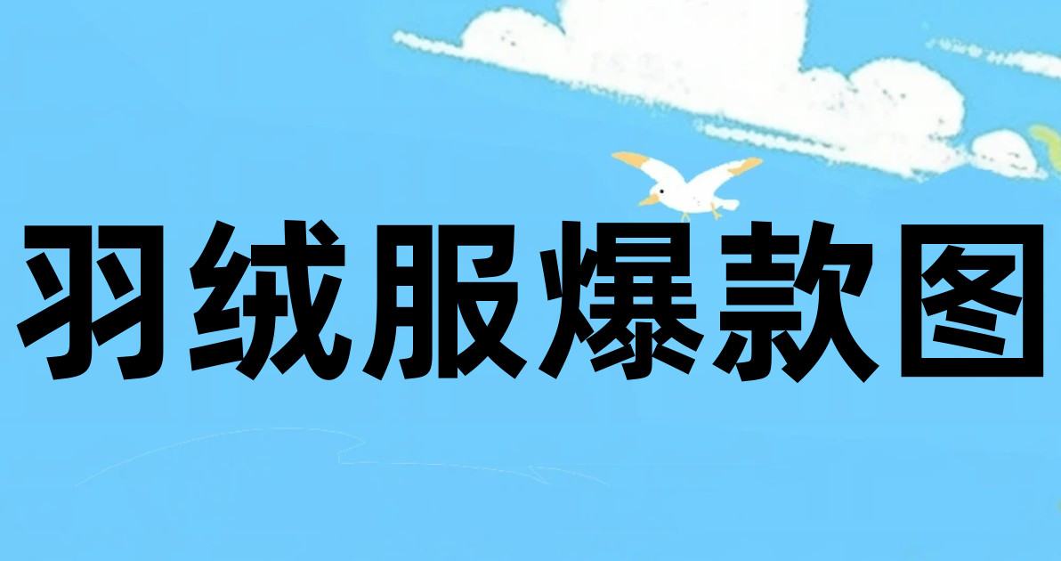 羽绒服爆款图