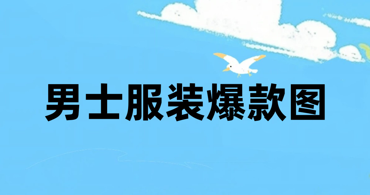男士服装爆款图