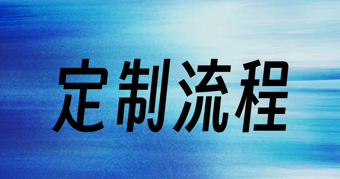 定制流程