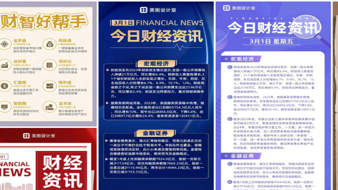 财经海报在线设计