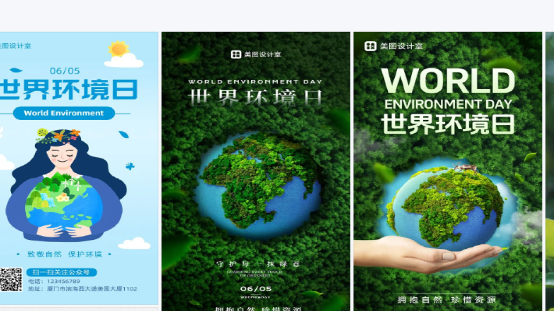 世界环境日海报排版