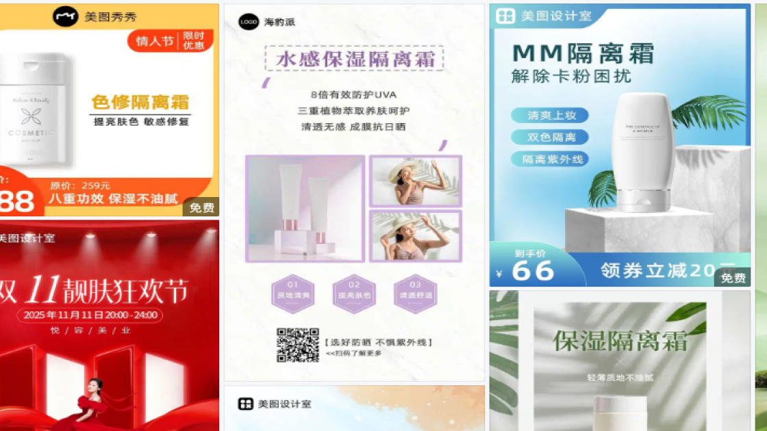 隔离霜海报设计