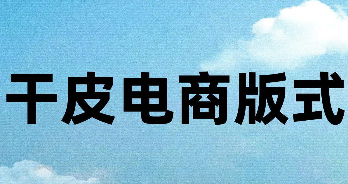 干皮电商版式