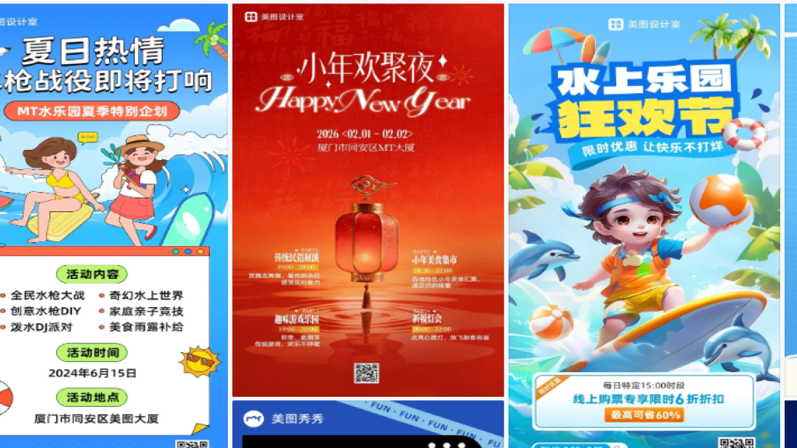 水上乐园海报工具